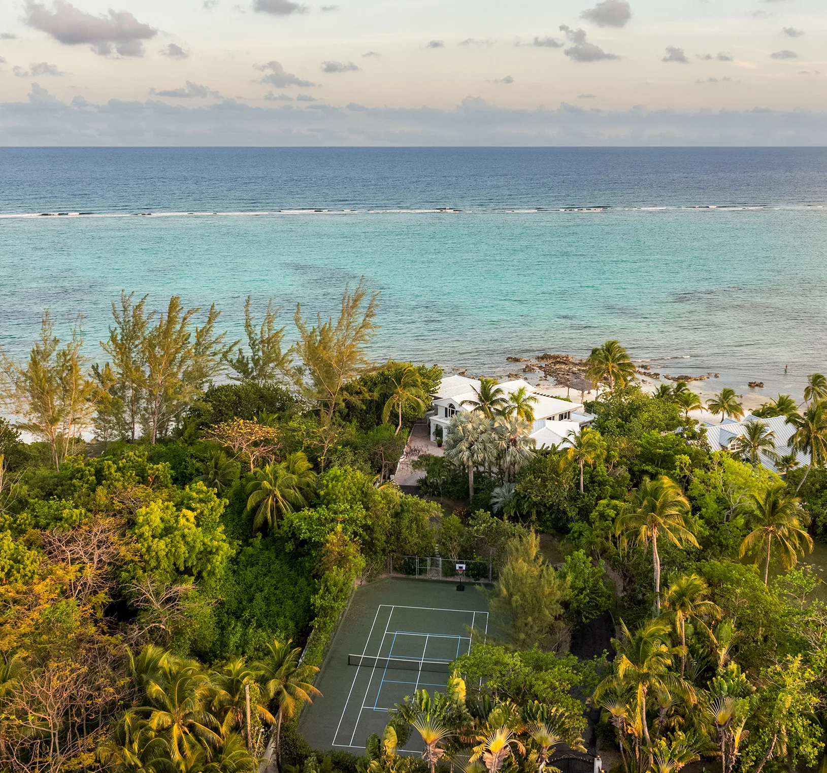 Turquoise ocean overlook from the residence
