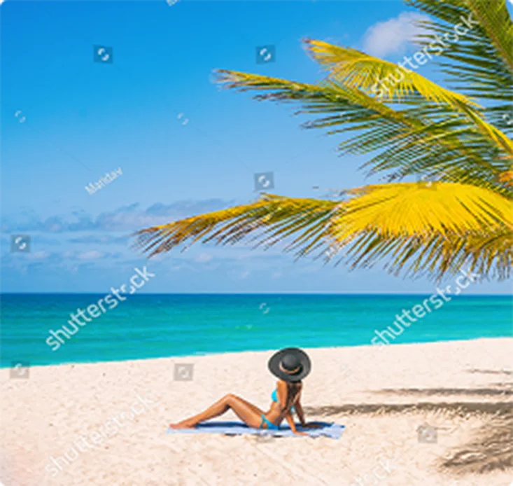Relaxing on a quiet Grand Cayman beach